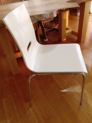 ホワイト 椅子 木製 5脚セット