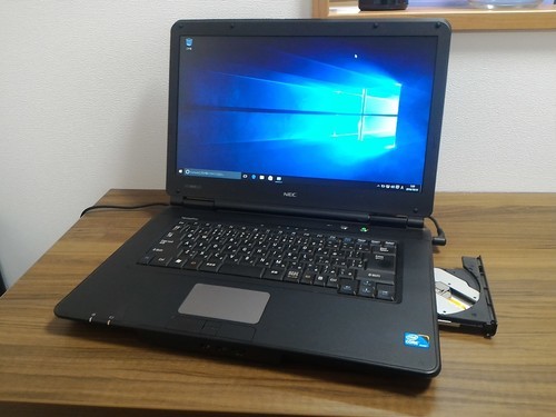 (お取引中)高性能Core-i3搭載 Windows10ノートPC Core-i3/ﾒﾓﾘ2GB/HDD160GB/DVD-RW/Libre Office [NEC VersaPro VX-C]