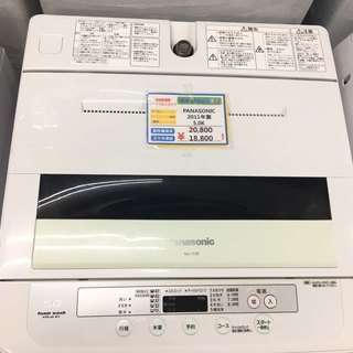 洗濯機/Panasonic/NA-TF59/2011年製/動作品/5.0kg/ 期間限定販売 PANASONIC NA-TF59 5.0K 洗濯機 2011年製☆5キロ以内
