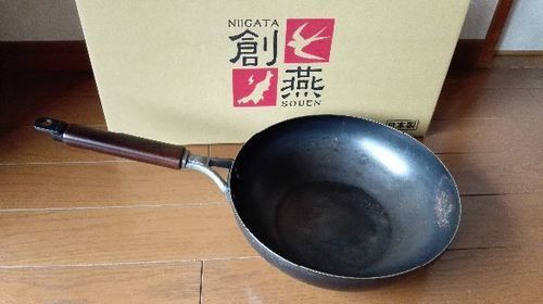 新潟創燕炒め鍋28cm 箱付き Miyuのハズバンド 潮見の調理器具 鍋 グリル の中古あげます 譲ります ジモティーで不用品の処分