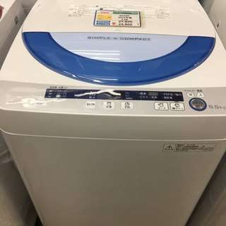 期間限定販売 SHARP ES-GE55P  洗濯機5.5K 2015年製☆5キロ以内、新宿区内送料無料☆ *114*