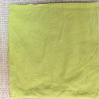 フランフラン クッションカバー 60×60cm 黄緑色 