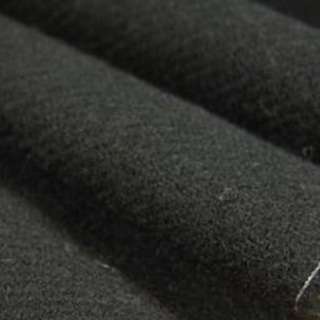 ◇布019　W巾獣毛混ウールやや厚 斜織模様 黒