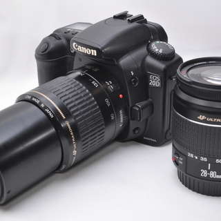 ★★★完売★★★　　●付属品多数●極上美麗 Canon キャノン EOS 20D ダブルレンズ #80