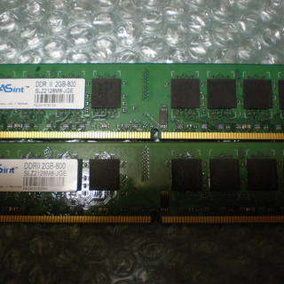 デスクトップ用メモリ　DDR2 4GB（2GBx2枚） 中古 　