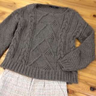 GAP  中太ニット 模様編み ざっくりセーター