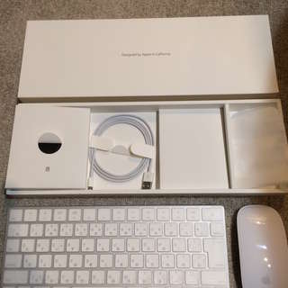 Macのキーボードとマウス、１−２度使用、ほぼ新品