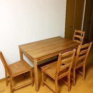 IKEA テーブル 椅子4脚 セット 定価14,990円 JOK...