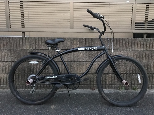 【販売済】【367】【整備済】ビーチクルーザー　26インチ　シマノ製外装6段ギヤ【15000円】
