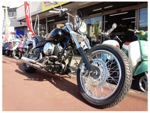 ご成約ありがとうございます。 NO.1115 ドラッグスター400 (DRAGSTAR) ロングフォーク ドラッグパイプマフラー シーシーバー ☆彡