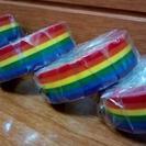 【新品/mt特注！】rainbowマスキングテープ　LGBTカラー