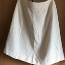 白色ラメ入りスカート・大き目サイズ
