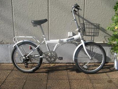 〔商談中〕折りたたみ自転車（外装６段・前かご付き）