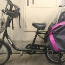 現在交渉中。。子供乗せつき！雨カバー付き！！乗りやすい自転車
