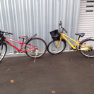  商談中  無料 子供用自転車2台まとめて差し上げます。