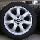純正アルミホイール スタッドレスタイヤ4本セット☆BMWミニ純正（R5６クーパーSで使用）