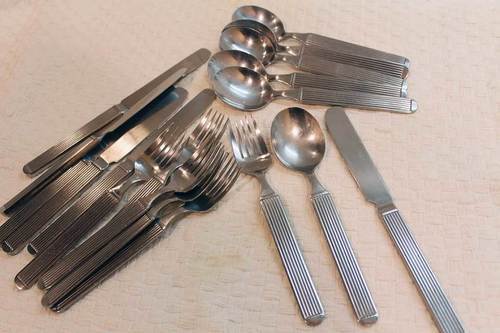 生活雑貨 オレンジハウス オリジナル ナイフ フォーク スプーンのセット Cafe 池尻大橋の食器の中古あげます 譲ります ジモティーで不用品の処分