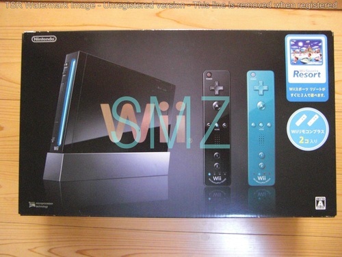 大幅値下げしました◆Ｗｉｉ本体セット（ブラック）＋２本目Ｗｉｉコントローラー（ブルー）＋Ｗｉｉスポーツリゾート　ほぼ新品良品売ります