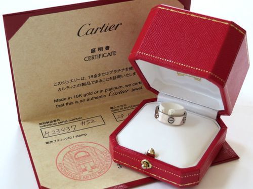 【本物】証明書付 Cartier カルティエ ラブリング 指輪 18K #52 12号 発送可♪