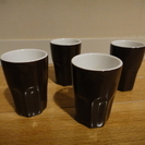 北欧の陶器のエッグカップ　4個セット