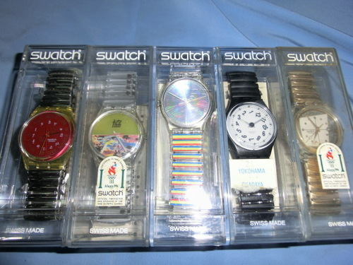 SWATCH 腕時計（メタルバンド） 未使用 ケース付 電池切れ 10本セット