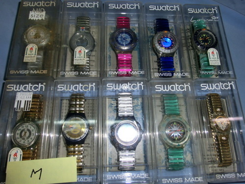 SWATCH 　腕時計（メタルバンド）　未使用　ケース付　電池切れ　10本セット（M)