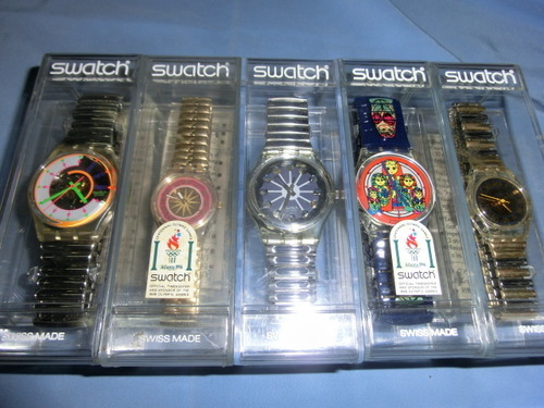 SWATCH 　腕時計（メタルバンド）　未使用　ケース付　電池切れ　10本セット（N)