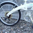 終了　ダホン　折畳み　２０インチ　6段ギヤ　カギ新品　中古自転車　054