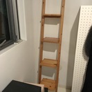 IKEA  白木ラダー棚 立てかけ式