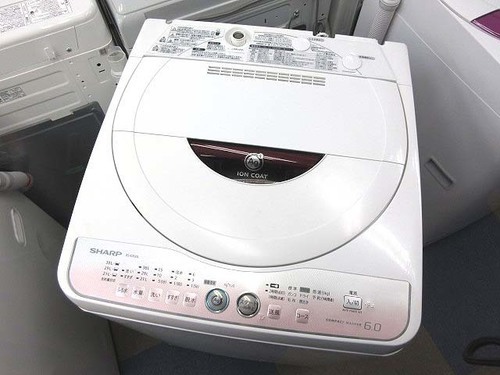 SHARP シャープ 6Kg 全自動洗濯機 ES-GE60L-P 11年製 中古 不用品あれば買取も行います！