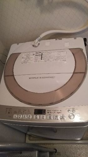 シャープ全自動電気洗濯機 ES-KS70R-N 2015年式