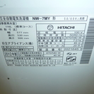 日立 hitachi 簡易乾燥機能付き洗濯機 NW-7MY 7.0kg 2012年製 中古
