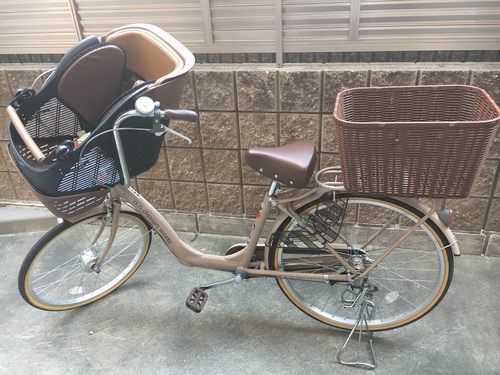 子供乗せ 自転車 前チャイルドシート 名古屋市東区！美品！