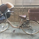 子供乗せ 自転車 前チャイルドシート 名古屋市東区！美品！