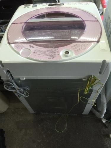 美品 2015シャープ 8キロ洗濯機 ES-GV80P-P