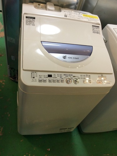 【送料無料】【2011年製】【激安】SHARP　洗濯機　ES-TG55L-A