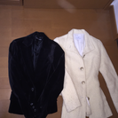 黒いジャケット&白いコート(Sサイズ)♡ セット！
