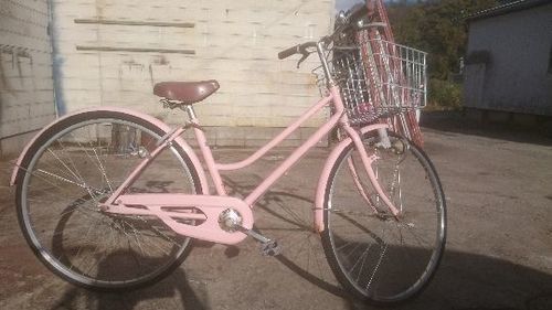 ピンク27インチ自転車
