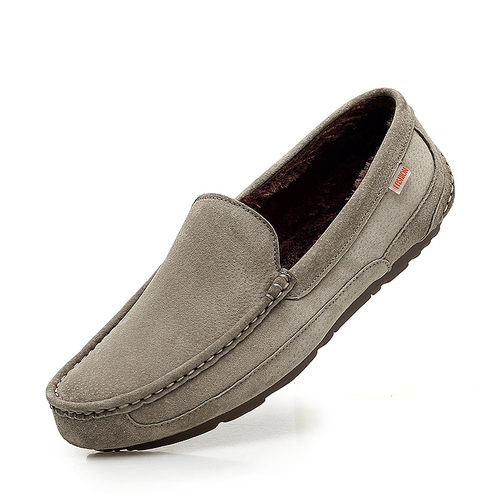 メンズ ローファー スリッポン スエード 裏起毛 ボア 暖か ムートン モカシンシューズ カジュアル デッキシューズ ロートップ ドライビ ヒッコシ4649 名古屋の靴 ローファー の中古あげます 譲ります ジモティーで不用品の処分