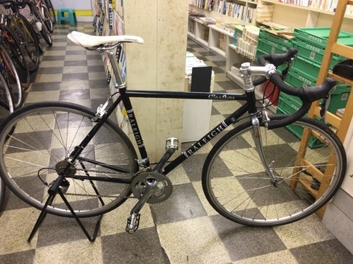 [3575]RALEIGH ラレー　Carlton　ロードバイク　700×23C　2×10段変速　クロモリ　ブラック