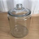 ガラス 米びつ 蓋つき 容器