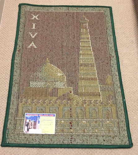 値下げ ウズベキスタン絨毯 カーペット(世界遺産のヒヴァのイチャン・カラ) 新品・未使用品