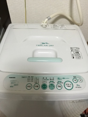美品！TOSHIBA5kg 洗濯機