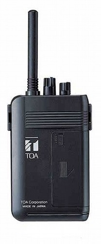 【新品・未使用】ワイヤレスガイド携帯型送信機・TOA（WM-1100）