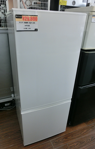 アクア AQUA 冷蔵庫 AQR-18E 184L 2016年製