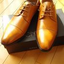 【受付終了】【新品】紳士 靴 27cm ブラウン