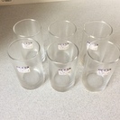 ガラスのコップ６個  未使用品