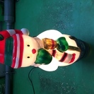 クリスマスにどうぞ　スノーマン　ランプ　点灯　クリスマスツリー
