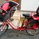 子供乗せ　3人乗り自転車　ママチャリ