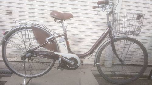 ブリジストン 電動自転車 茶色26インチ